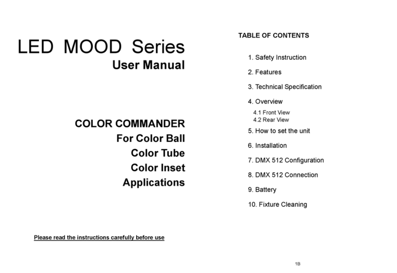 ACME LED MOOD Series User manual