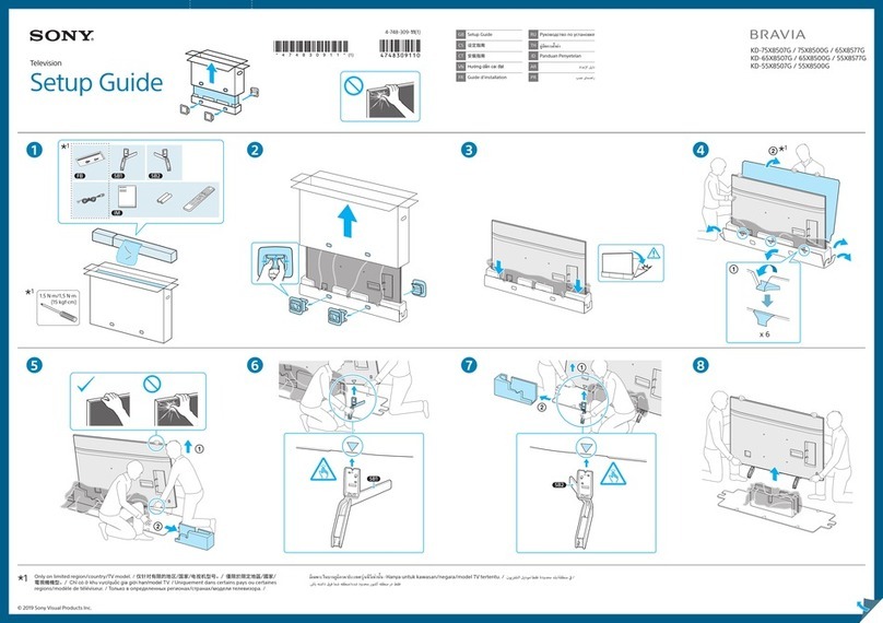 Sony BRAVIA KD-75X8507G Setup guide