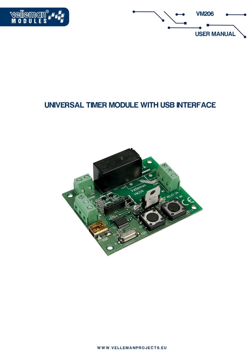 Velleman Modules VM206 user manual