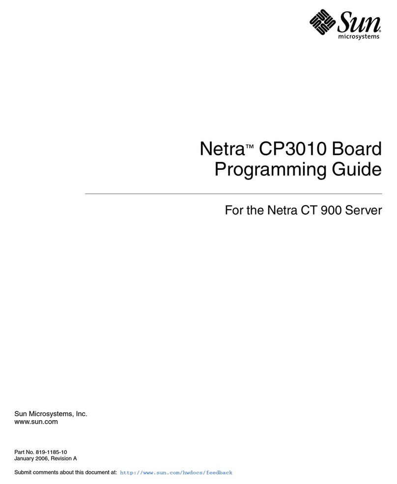 Sun Microsystems Netra CP3010 Operating instructions