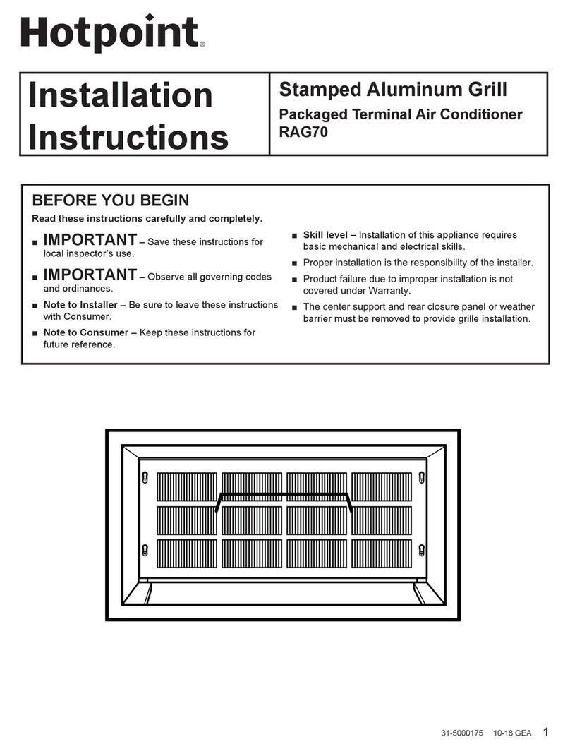 Hotpoint RAG70 User manual
