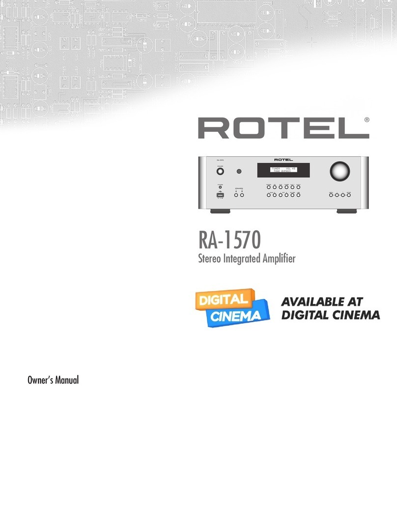 Rotel RA-1570 owner's manual