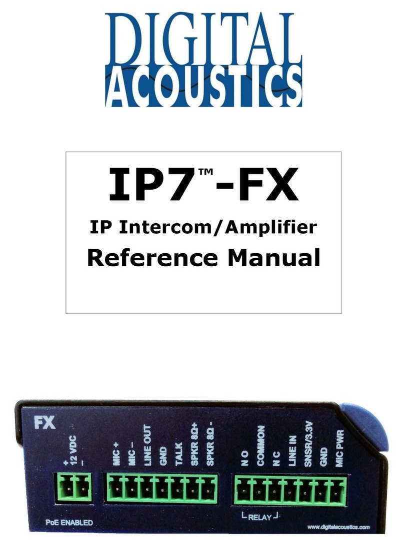 Digital Acoustics IP7-FX User manual