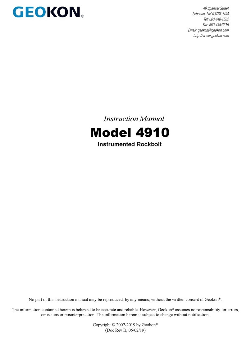 Geokon 4910 instruction manual