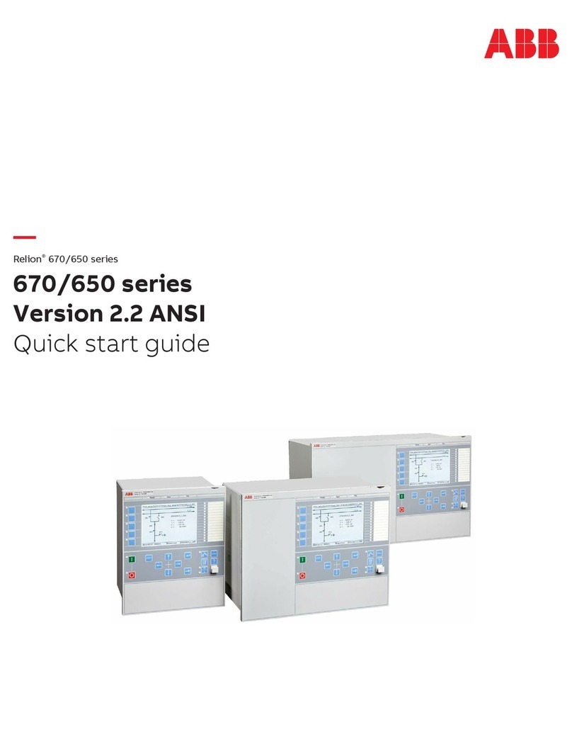 ABB Relion 670 series quick start guide