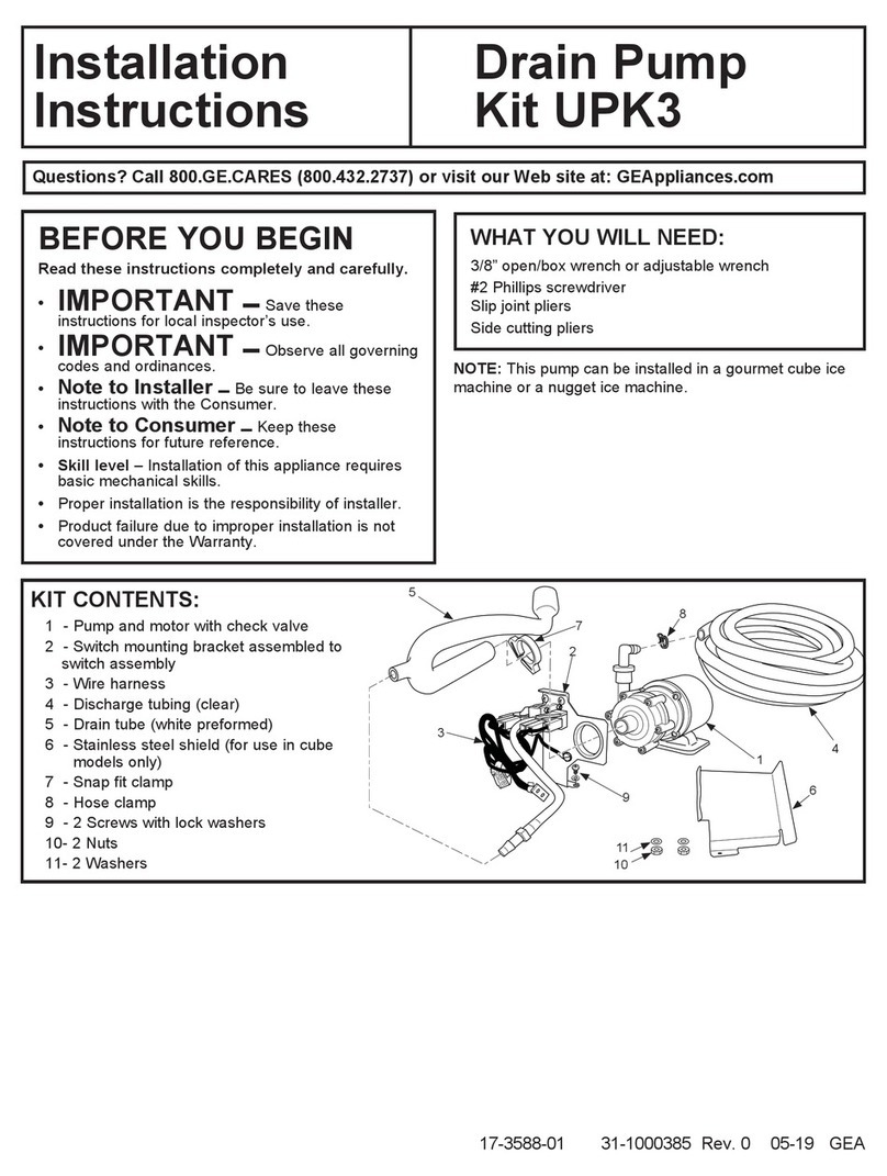GE UPK3 User manual