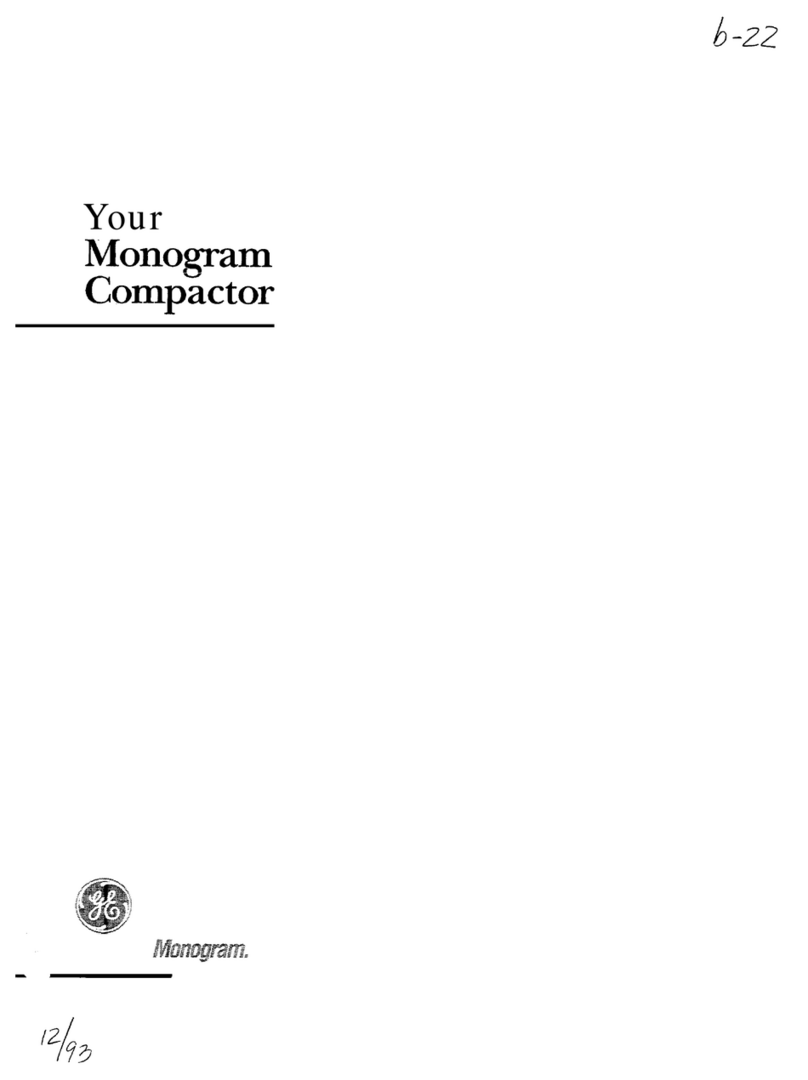 GE Monogram GCG1000 User manual