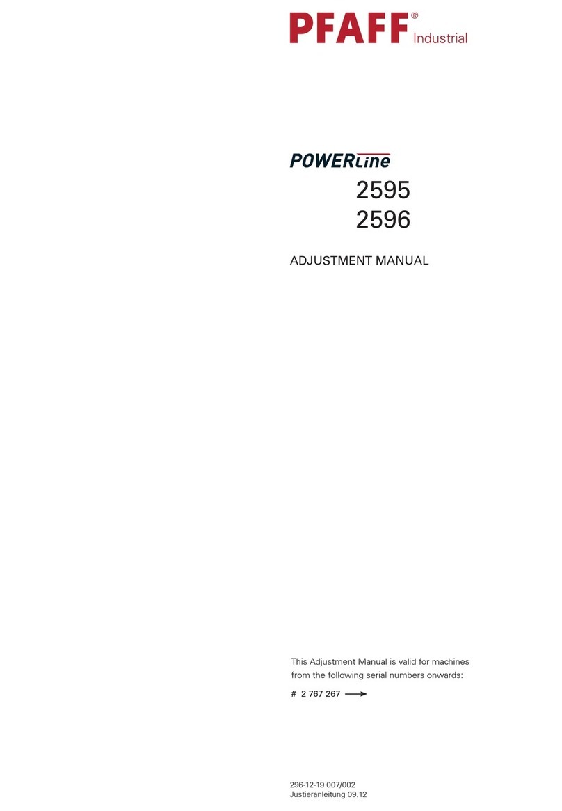 Pfaff Industrial PowerLine 2595 Adjustment manual Pfaff Industrial PowerLine 2595 Adjustment manual