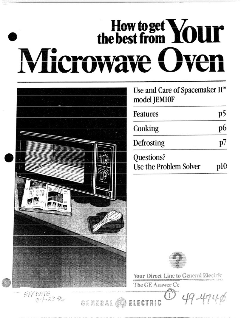 GE Spacemaker II JEM10F Installation instructions