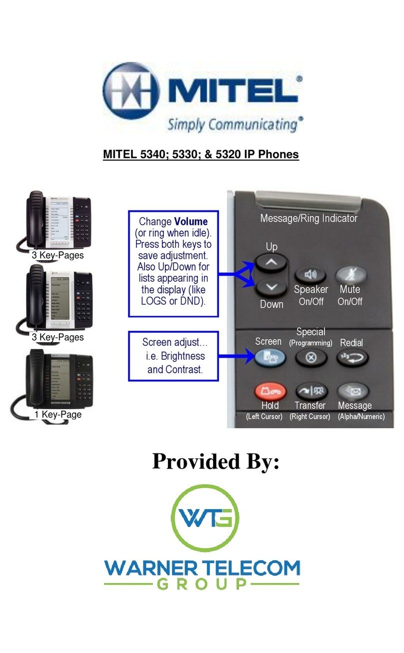 Mitel OfficeConnect 5340 manual