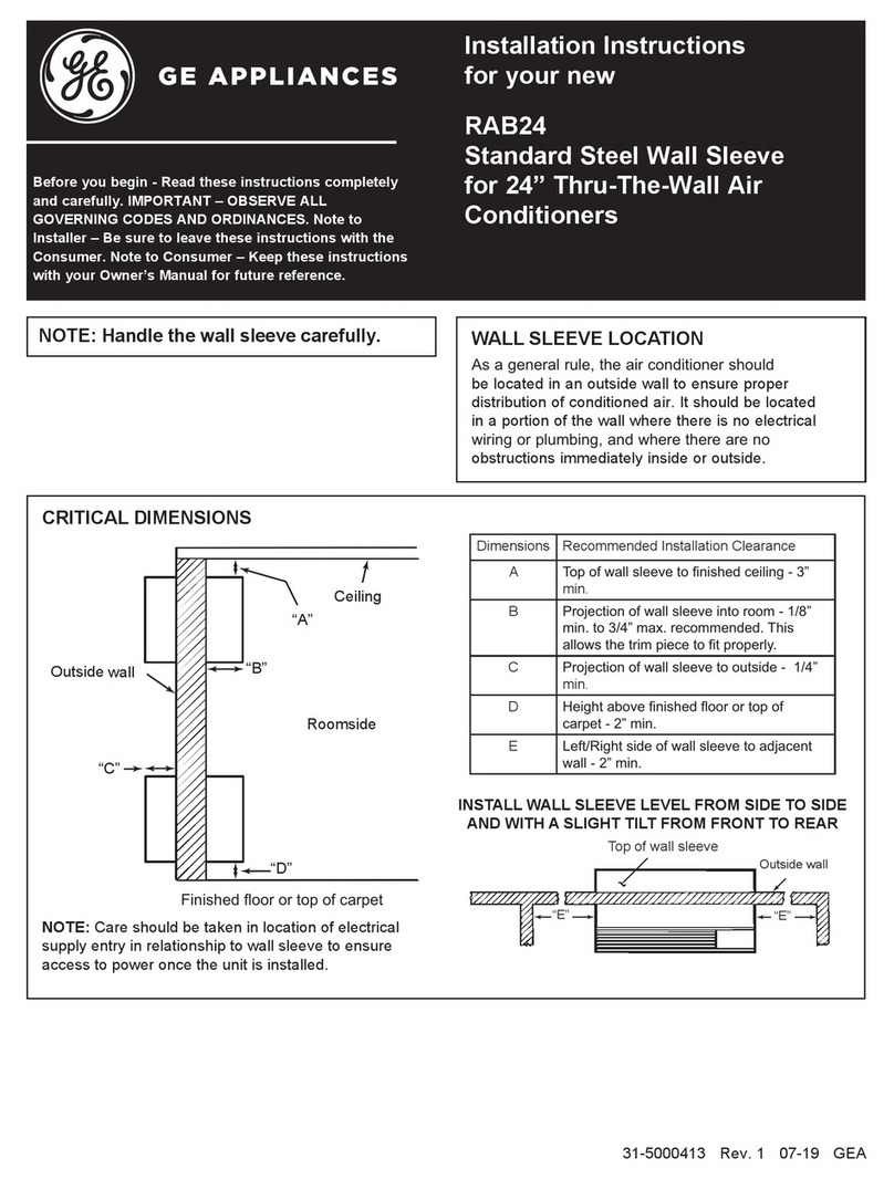 GE RAB24 User manual
