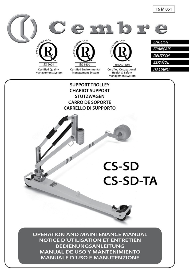 Cembre CS-SD Operation and maintenance manual