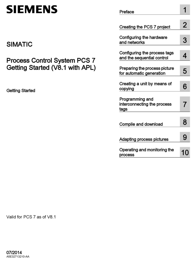 Siemens SIMATIC PCS 7 Getting started