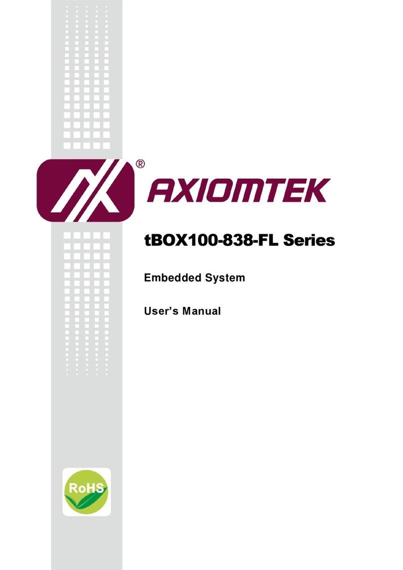 AXIOMTEK tBOX100-838-FL Series user manual