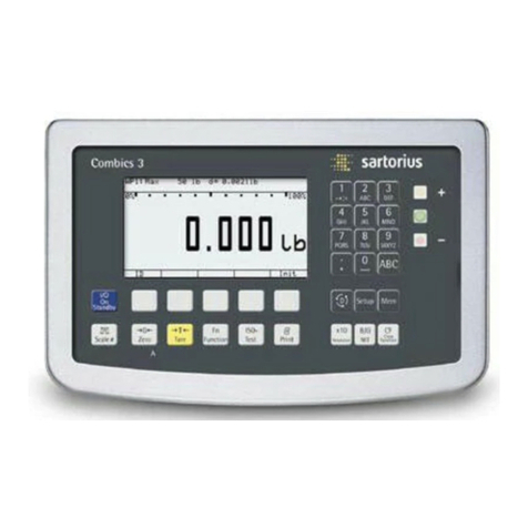 Sartorius Combics 3 Series operating instructions