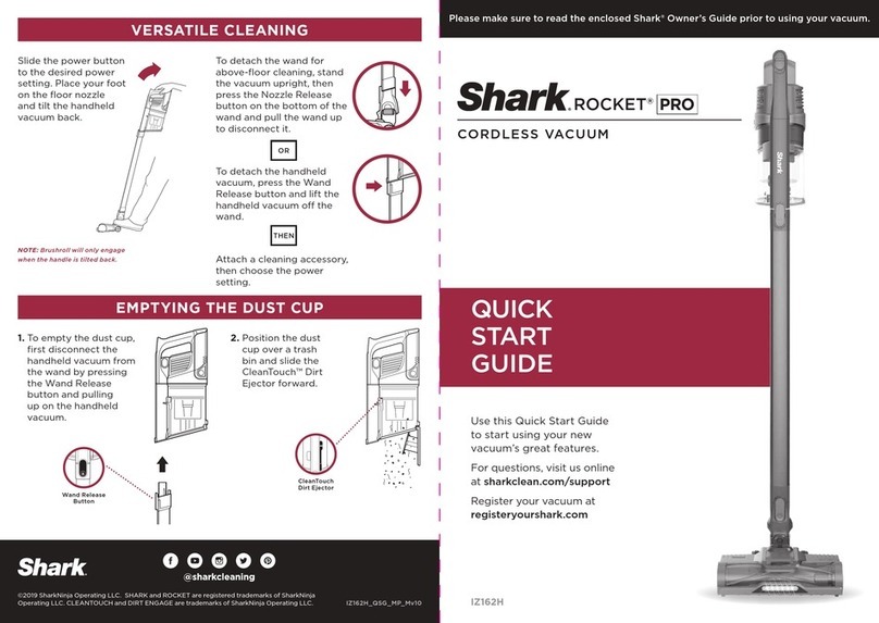 Shark Rocket PRO IZ162H User manual