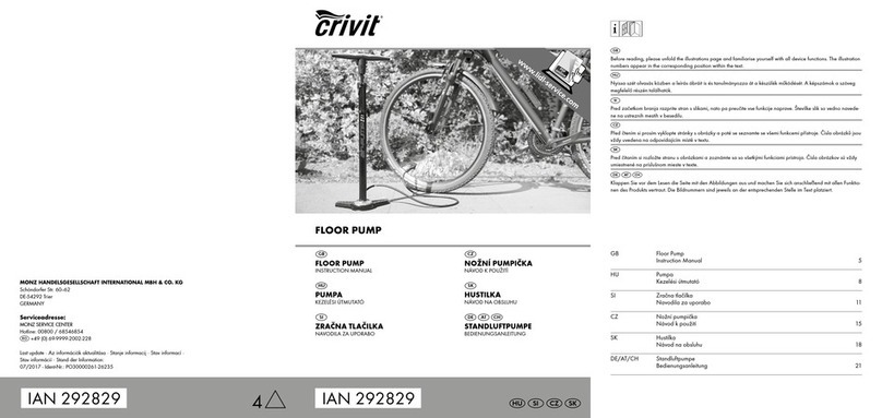 Crivit Air-Pump 292829 User manual