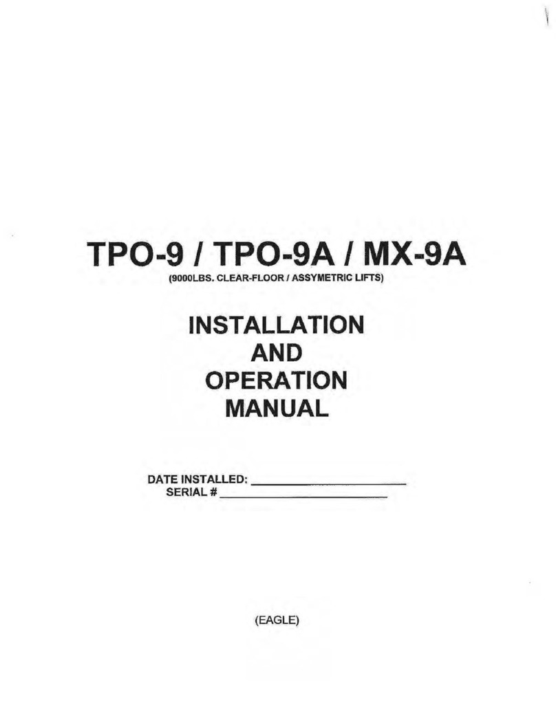 Eagle TPO-9 Installation and operation manual