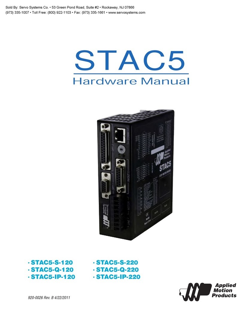 Applied Motion Products STAC5 Series User manual
