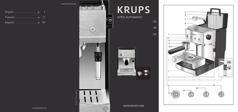 Krups AUTOMATIC XP52 Series User manual Krups AUTOMATIC XP52 Series User manual
