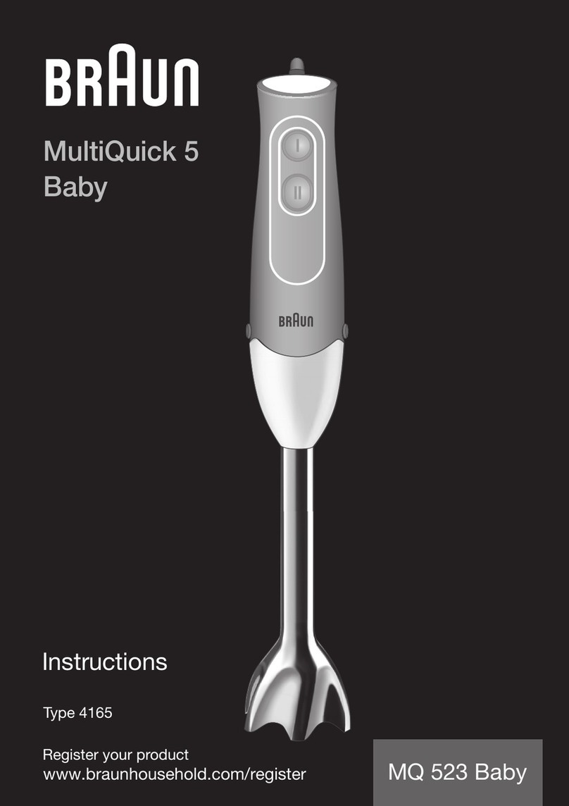 Braun MultiQuick 5 MQ 523 Baby instructions