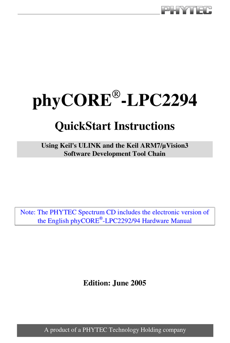 Phytec phyCORE-LPC2294 Programming manual
