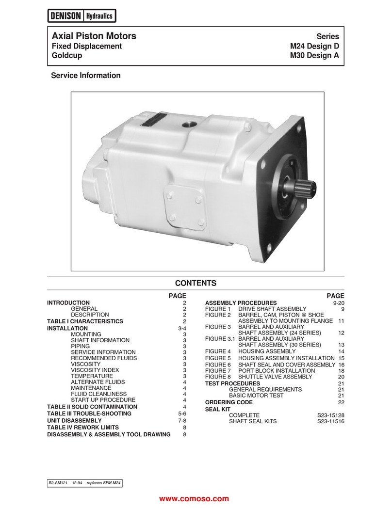 Denison Hydraulics Goldcup Series Service information Denison Hydraulics Goldcup Series Service information