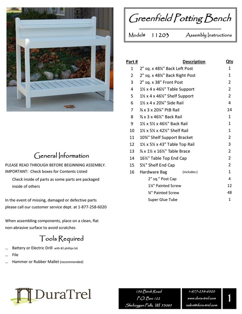 Dura Trel Greenfield 11203 User manual
