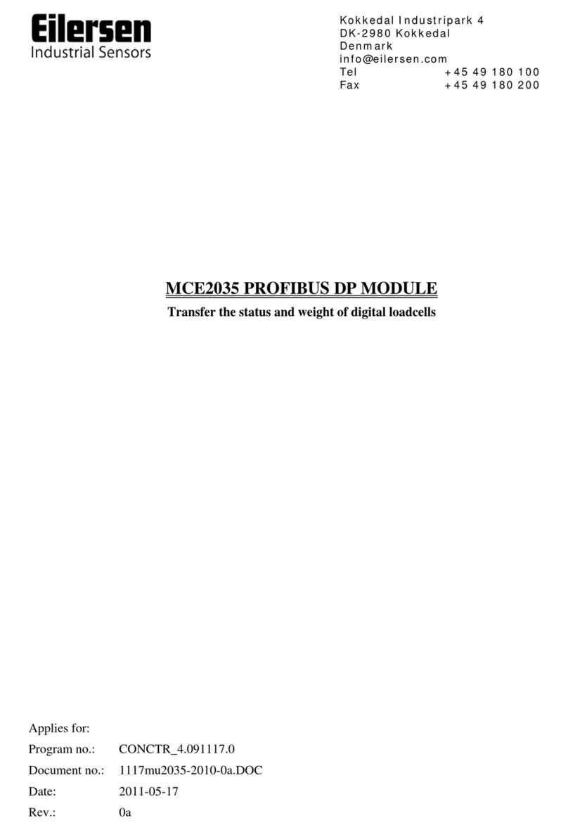 Eilersen MCE2035 User manual