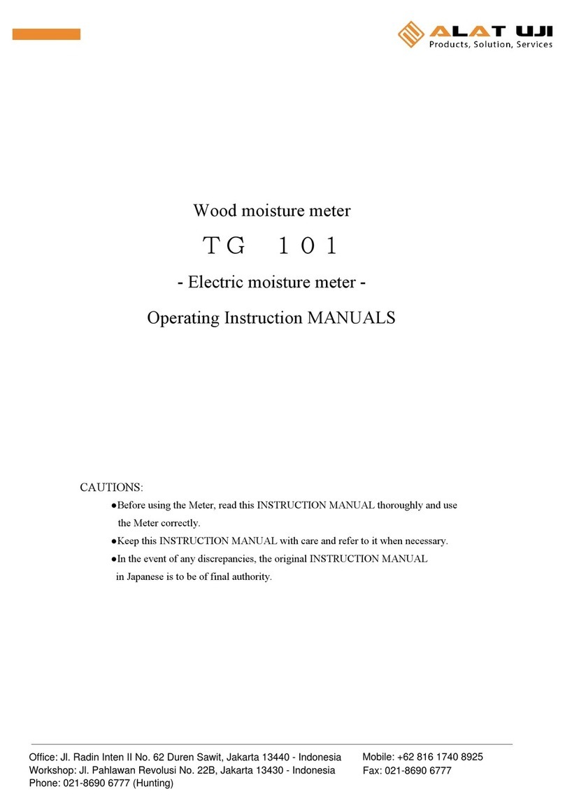 ALAT UJI TG-101 Operating instructions manual