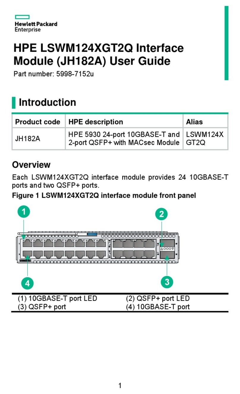 HPE JH182A User manual