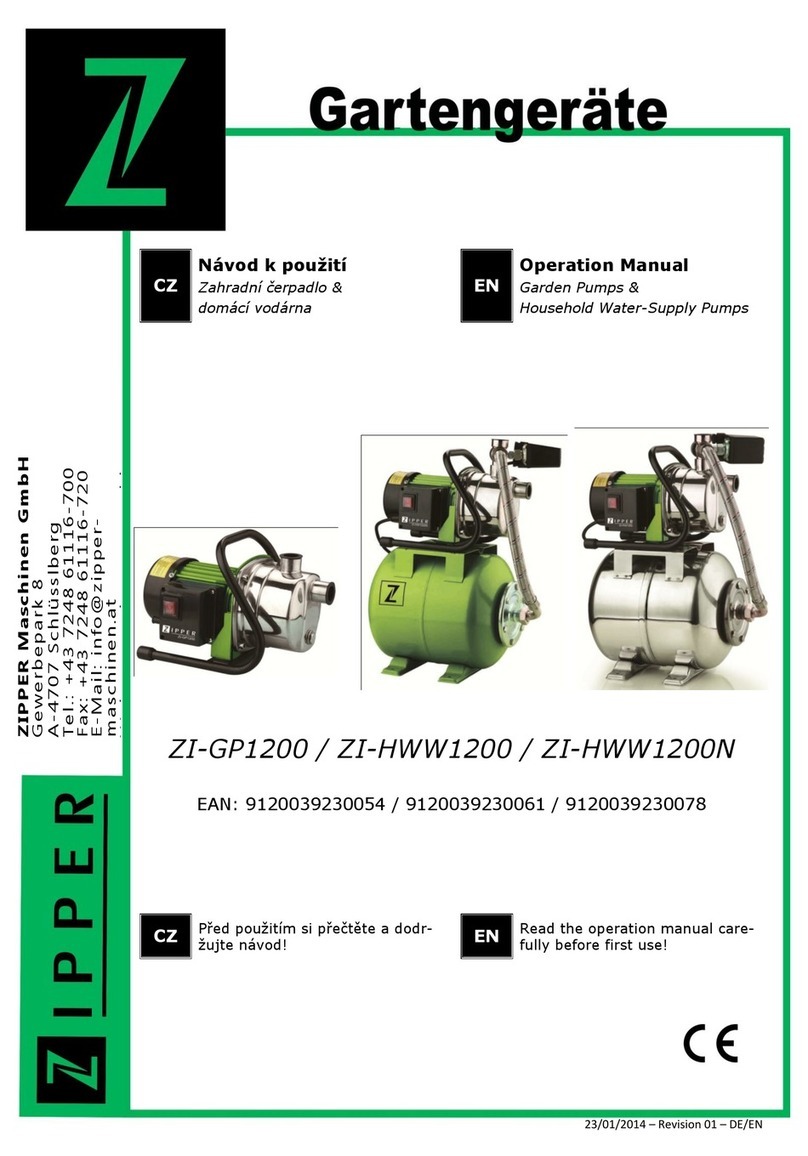 Zipper Mowers ZI-GP1200 Operation manual