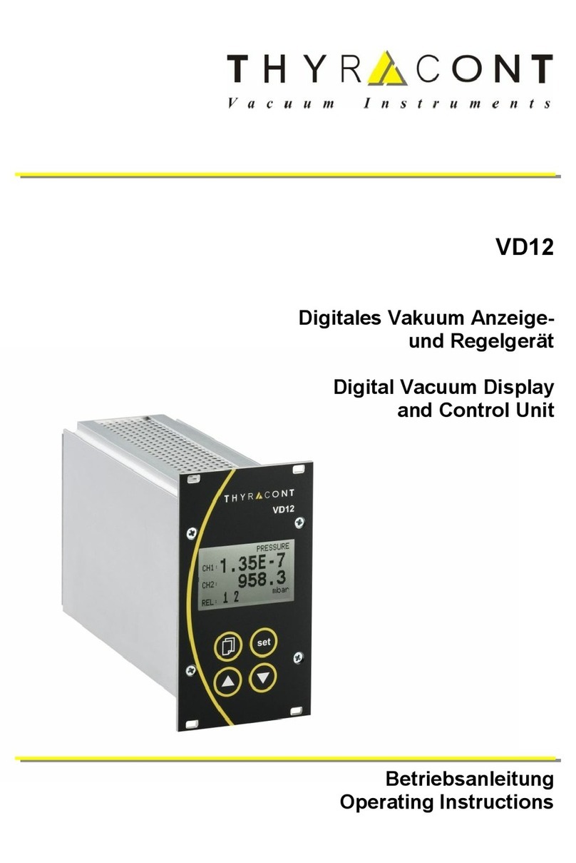 Thyracont VD12 operating instructions