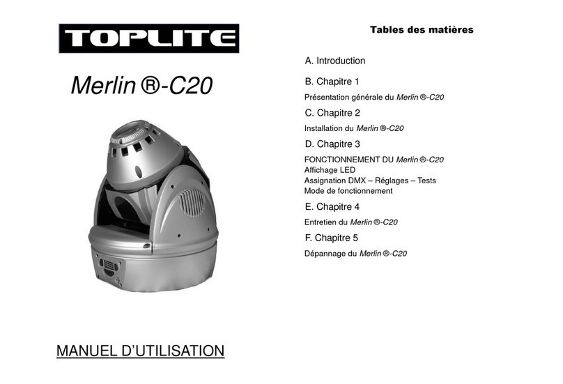 TopLite International Merlin-C20 Operation manual, maintenance & troubleshooting