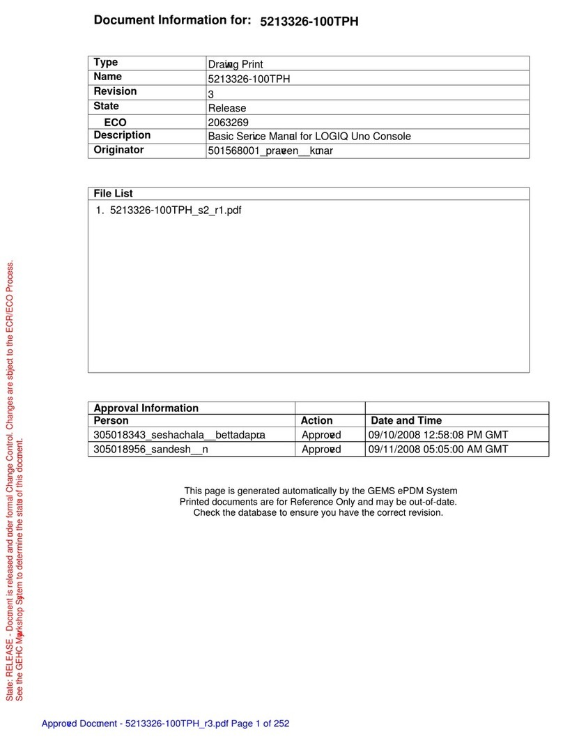 GE LOGIQ A3 User manual
