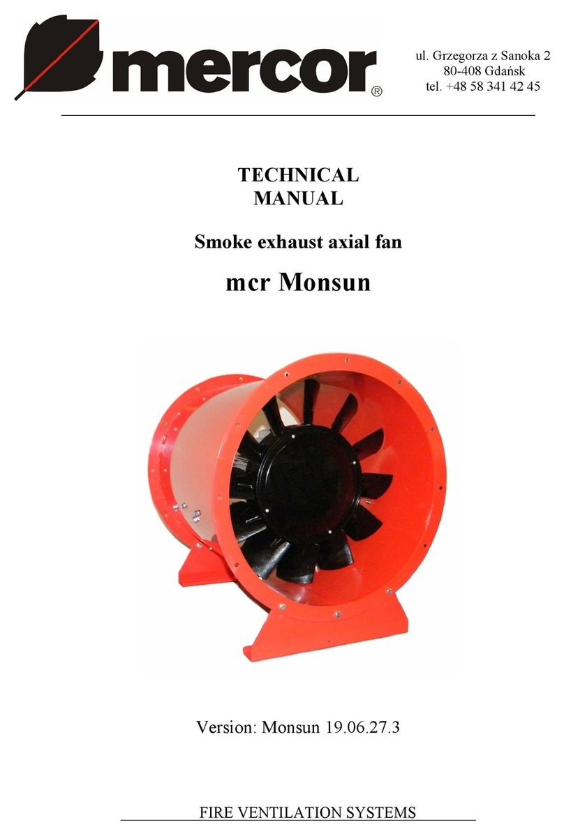 mercor mcr Monsun Series User manual