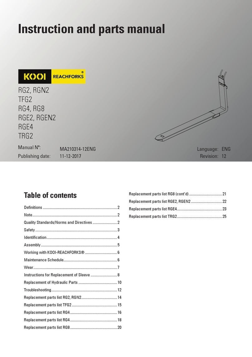 Meijer KOOI-REACHFORK Series Technical reference manual