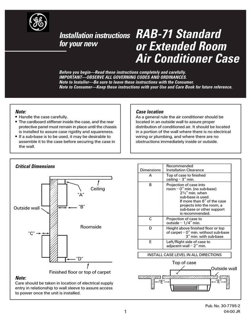 GE RAB-71 User manual