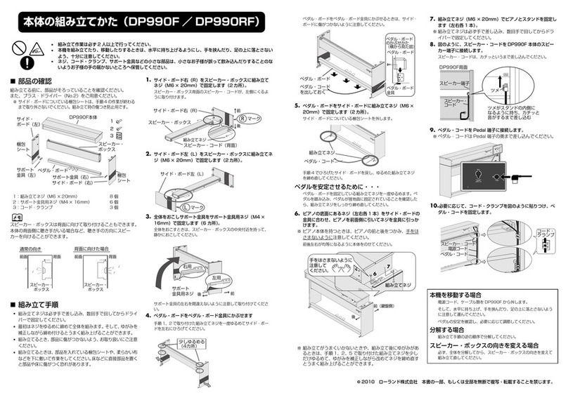 Roland DP-990F User manual