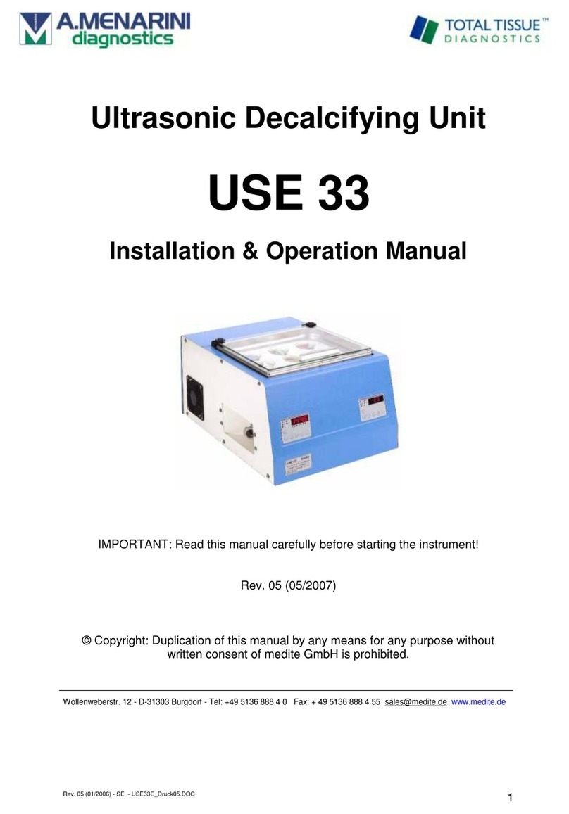 Medite USE 33 Installation & operation manual