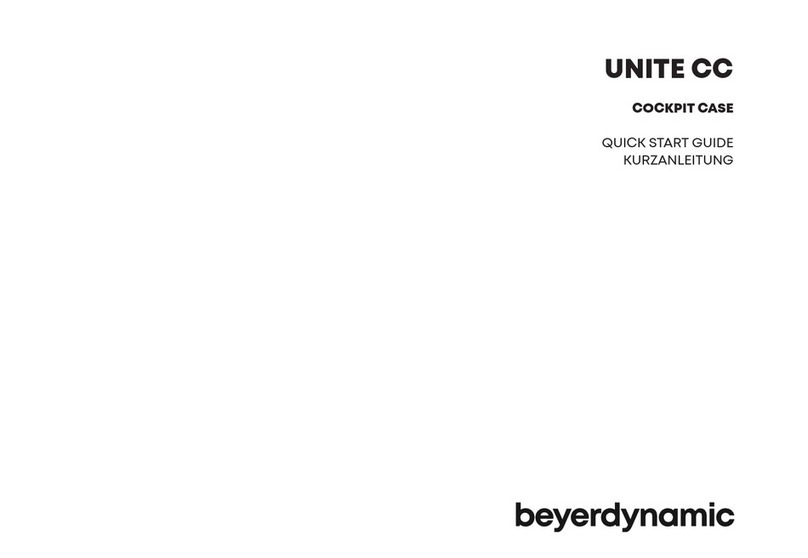 Beyerdynamic UNITE CC Series quick start guide