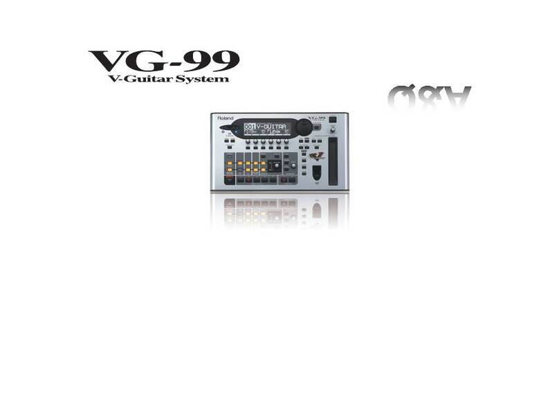 Roland V-Guitar System VG-99 User manual