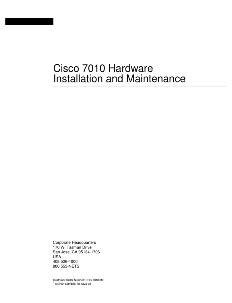 Cisco Nexus 7000 Series Instruction Manual Cisco Nexus 7000 Series Instruction Manual