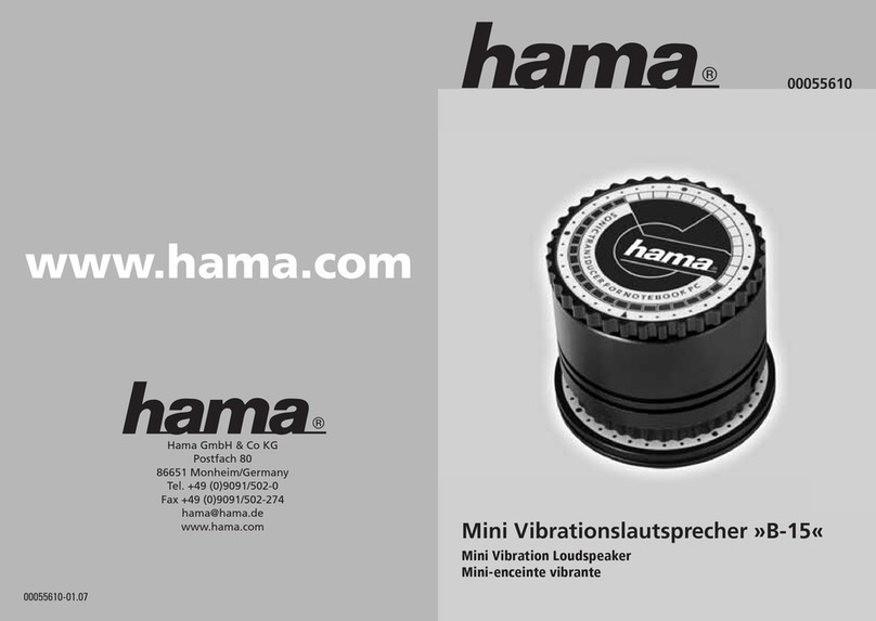 Hama B-15 operating instructions