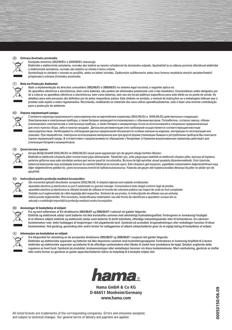 Hama 53150 User manual