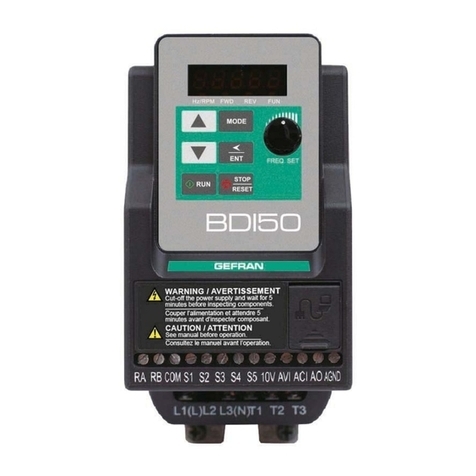 gefran BDI50 Series User manual