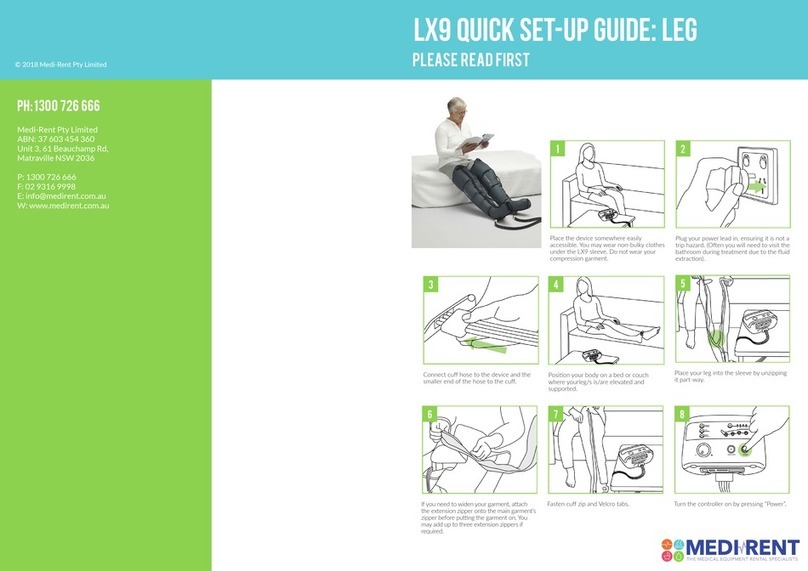 MEDI RENT LX9 Quick setup guide