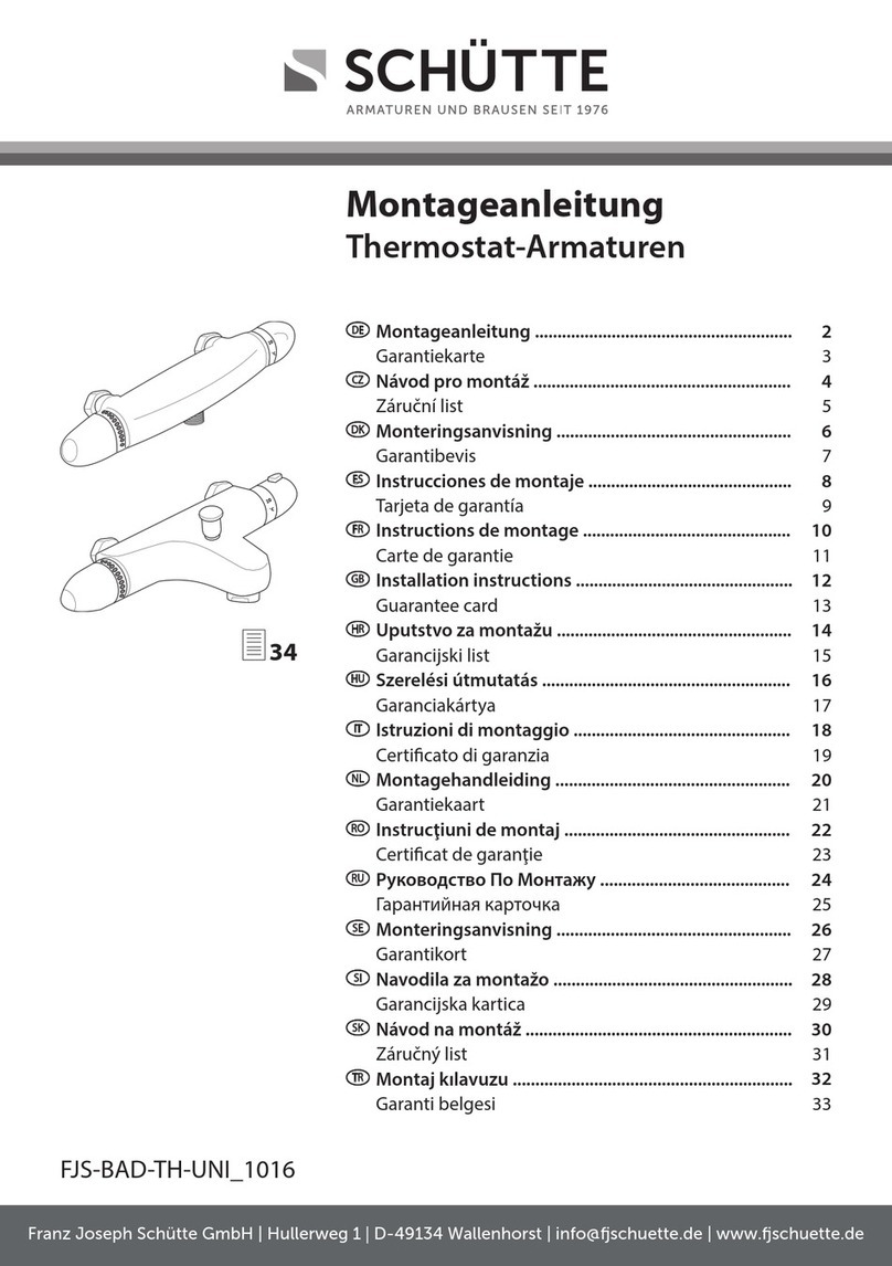 SCHÜTTE SUPRA installation instructions