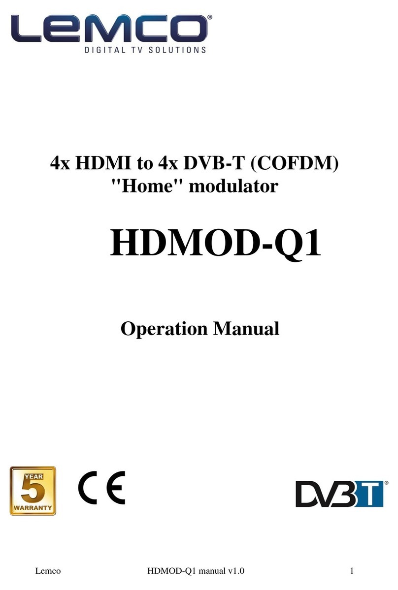 Lemco HDMOD-Q1 Operation manual