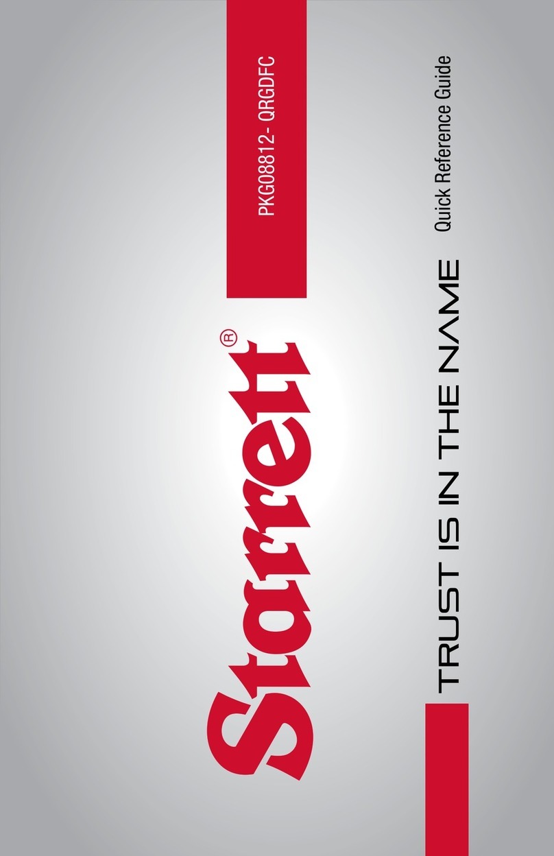 Starrett DFC-2 User manual